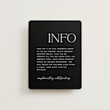 "Casual" - Direction Cards in Pearl by Owl and Toad - Front