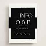 "Casual" - Direction Cards in Pearl by Owl and Toad - Assembled with Belly Band