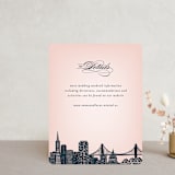 "Big City - San Francisco" - Direction Cards in Blush by Hooray Creative - Front