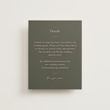 "Simple Type" - Direction Cards in Olive Branch by Stacey Meacham - Front
