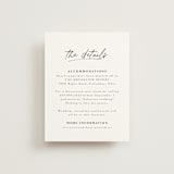 "A formal request" - Direction Cards in Jet by Lea Delaveris - Front
