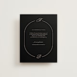 "Initials Circle Arch" - Direction Cards in Latte by FRANI - Front