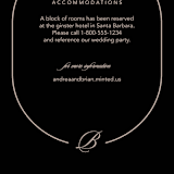 "Initials Circle Arch" - Direction Cards in Latte by FRANI - Detail