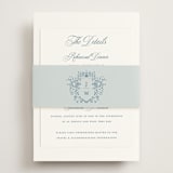 "Empire" - Direction Cards in Dusty Blue by Jennifer Postorino - Assembled with Belly Band