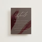 "Garnet" - Direction Cards in Walnut by Olivia Kanaley Inman - Front