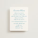 "darby" - Direction Cards in Azure by Kelly Watkins - Front