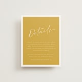 "Ink scribble" - Direction Cards in Honey by Adelyn T. - Front