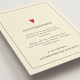"Red Hearts" - Direction Cards in Champagne by Helena Vitto - Detail