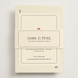 "Red Hearts" - Direction Cards in Champagne by Helena Vitto - Assembled with Belly Band
