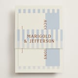 "Stripes" - Direction Cards in Wave by Kelly Watkins - Assembled with Belly Band