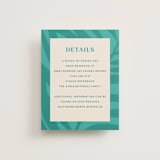 "The Palm" - Direction Cards in Flamingo by Pixel and Hank - Front