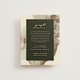 "Organic Elegance" - Direction Cards in Sand by Carrie Moradi - Front