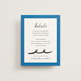 "Swirl Frame" - Direction Cards in Cobalt by mo kelley - Front