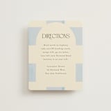 "Checker Wash" - Direction Cards in Ivory by Baumbirdy - Front