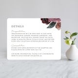 "floral corner" - Direction Cards in Marsala by Cass Loh - Front