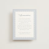"Coastal Charm" - Direction Cards in Dusty Blue by Jennifer Postorino - Front