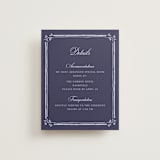 "Blooming Crest" - Direction Cards in Plum by Cass Loh - Front