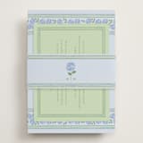 "Hydrangea Vines" - Direction Cards in Coastal by Madhvi Samimi - Assembled with Belly Band