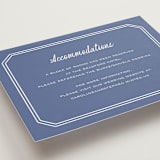 "Deluxe" - Direction Cards in Blueberry by Carolyn MacLaren - Detail