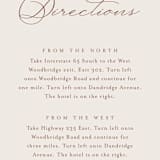 "Delicate Names" - Direction Cards in Buttercream by Jessica Williams - Detail