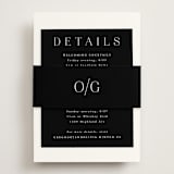 "Classy Type" - Direction Cards in Lily by Hooray Creative - Assembled with Belly Band