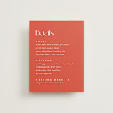 "Flamenco" - Direction Cards in Hibiscus by Catherine Culvenor - Front