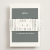 "Mountainview" - Direction Cards in Pewter by Sarah Brown - Assembled with Belly Band