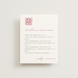 "Double Xi" - Direction Cards in Cherry by fatfatin - Front