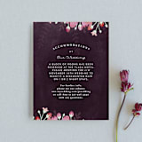 "Enchanting Plum" - Direction Cards in Deep Plum by Phrosné Barwood - Front