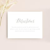 "Monogram Floral" - Direction Cards in Peach by Lori Wemple - Front