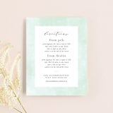"Caliza" - Direction Cards in Seafoam by Lauren Chism - Front