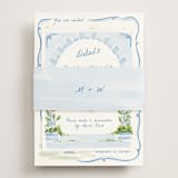 "Giardino" - Direction Cards in Blu by Pati Cascino - Assembled with Belly Band