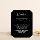 "our moment" - Direction Cards in Tuxedo by Jill Means - Front
