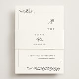 "Floral Cascade" - Direction Cards in Alpine by Pixel and Hank - Assembled with Belly Band