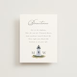 "East Coast Lighthouse" - Direction Cards in Snow by Becky Nimoy - Front