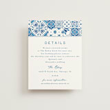 "watercolor tile" - Direction Cards in Navy by Anastasia Makarova - Front