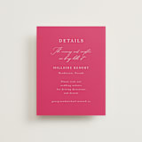 "Romantic Florals" - Direction Cards in Peony by Susan Moyal - Front