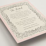 "Hand Illustrated Crest" - Direction Cards in Peony by Jackie Crawford - Detail