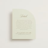 "Avalon" - Direction Cards in Chiffon by Everett Paper Goods - Front