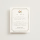 "Chelsea" - Direction Cards in Hibiscus by Everett Paper Goods - Front