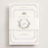 "Chelsea" - Direction Cards in Sky by Everett Paper Goods - Assembled with Belly Band