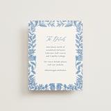 "Porcelain Floral" - Direction Cards in Porcelain by Elly - Front