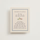 "A wedding in Low Country" - Direction Cards in Cornflower by Chris Griffith - Front