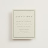 "Framed Floral" - Direction Cards in Mustard by Baumbirdy - Front