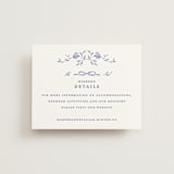 "Daisy Toile" - Direction Cards in Blue Willow by Susan Zinader - Front