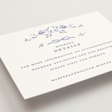 "Daisy Toile" - Direction Cards in Blue Willow by Susan Zinader - Detail