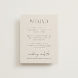 "Arabilla Overlap" - Direction Cards in Linen by Kelly Schmidt - Front