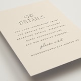 "Tendu" - Direction Cards in Creme by Carly Reed Walker - Detail
