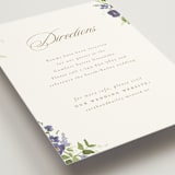 "Wildflower Trellis" - Direction Cards in Iris by Everett Paper Goods - Detail