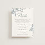 "Wreath In Bloom" - Direction Cards in Lake by Leah Bisch - Front
